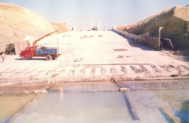 Türkmenli Barajı Dolusavak İnşaatı